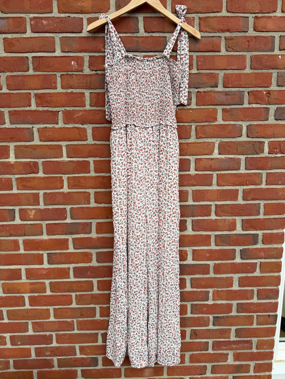 Sadie + Sage Floral Smocked Jumpsuit